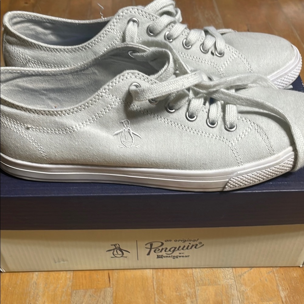 Original Penguin Petey strip lace up sneakers